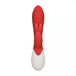 FLAME - VIBRADOR CONEJITO CON CALOR - ROJO