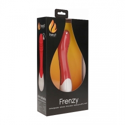 FRENZY - VIBRADOR PUNTO G CON CALOR - ROJO