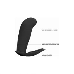 LEON VIBRADOR SILICONA CONTROL REMOTO - NEGRO