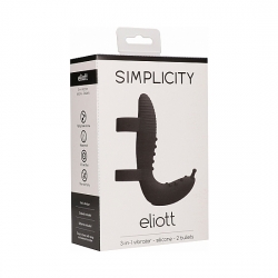 ELIOTT EXTENSIÓN DE VIBRADOR - NEGRO