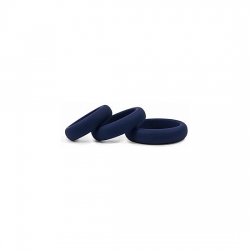 HOMBRE XTRA ANILLOS ELÁSTICOS DE SILICONA - 3 UDS - AZUL