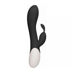FLAME - VIBRADOR CONEJITO CON CALOR - NEGRO