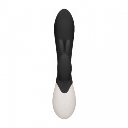 FLAME - VIBRADOR CONEJITO CON CALOR - NEGRO