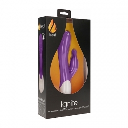 IGNITE - VIBRADOR RAMPANTE CON CALOR - MORADO