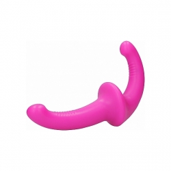 DILDO CON ARNÉS SIN SUJECCIÓN SILICONA - ROSA