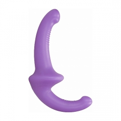 DILDO CON ARNÉS SIN SUJECCIÓN SILICONA - MORADO