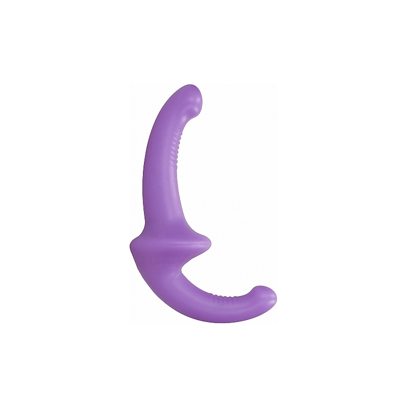 DILDO CON ARNÉS SIN SUJECCIÓN SILICONA - MORADO