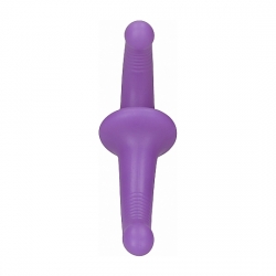 DILDO CON ARNÉS SIN SUJECCIÓN SILICONA - MORADO