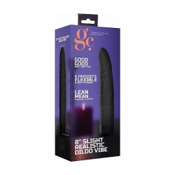 GC PENE VIBRADOR REALÍSTICO 19,5CM - NEGRO