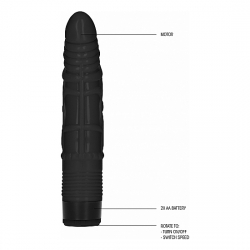 GC PENE VIBRADOR REALÍSTICO 19,5CM - NEGRO