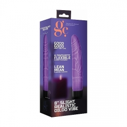 GC PENE VIBRADOR REALÍSTICO 19,5CM - MORADO