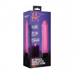 GC PENE VIBRADOR THICK REALÍSTICO 20CM - ROSA