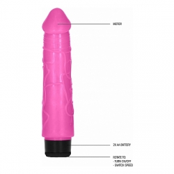 GC PENE VIBRADOR THICK REALÍSTICO 20CM - ROSA