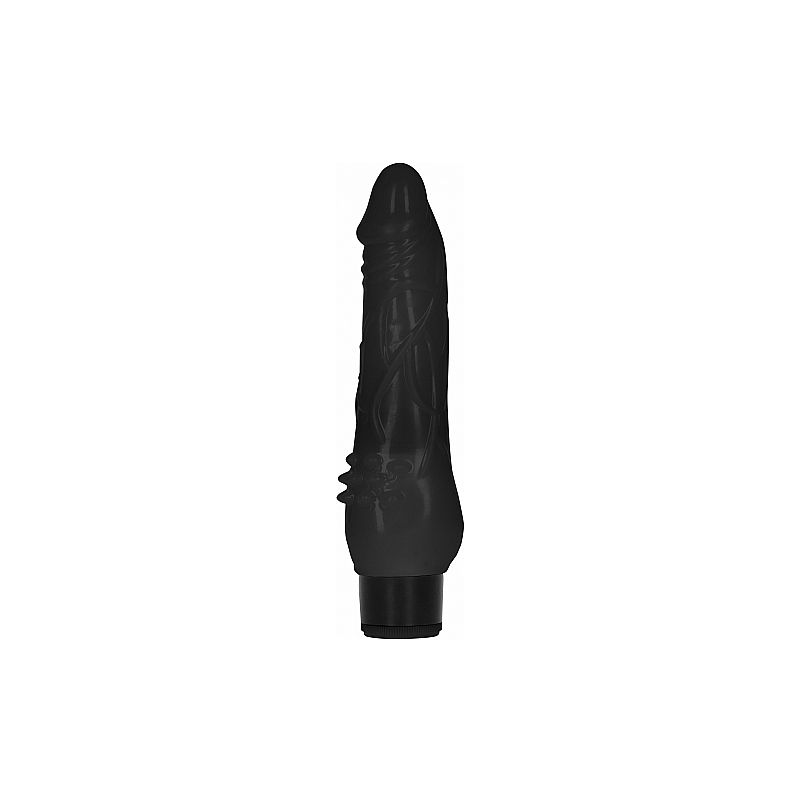 GC PENE VIBRADOR GRUESO REALÍSTICO 20CM - NEGRO