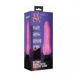 GC PENE VIBRADOR GRUESO REALÍSTICO 20CM - ROSA