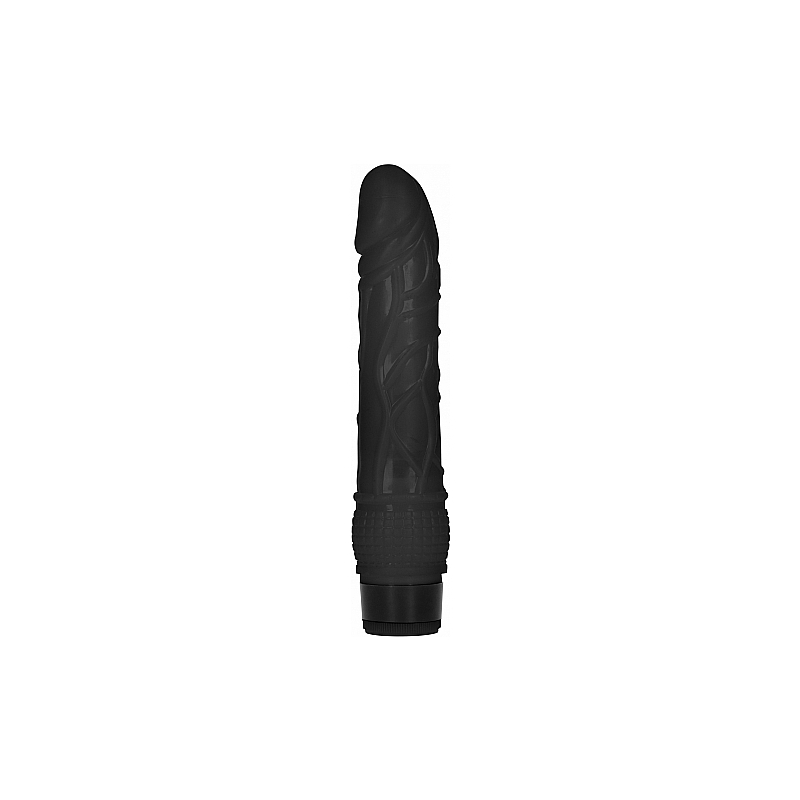 GC PENE VIBRADOR DELGADO REALÍSTICO 20CM - NEGRO