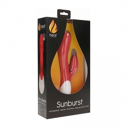 SUNBURST - VIBRADOR RAMPANTE CON CALOR - ROJO