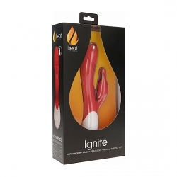 IGNITE - VIBRADOR RAMPANTE CON CALOR - ROJO