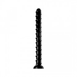 DILDO ANAL SWIRL HOSE NEGRO 5CM