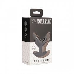 BUTT PLUG - SPLIT 3 - 6CM - NEGRO