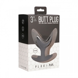 BUTT PLUG - SPLIT 4 - 7CM - NEGRO