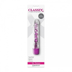 MR. TWISTER METALLIC VIBRADOR CON FUNDA - ROSA