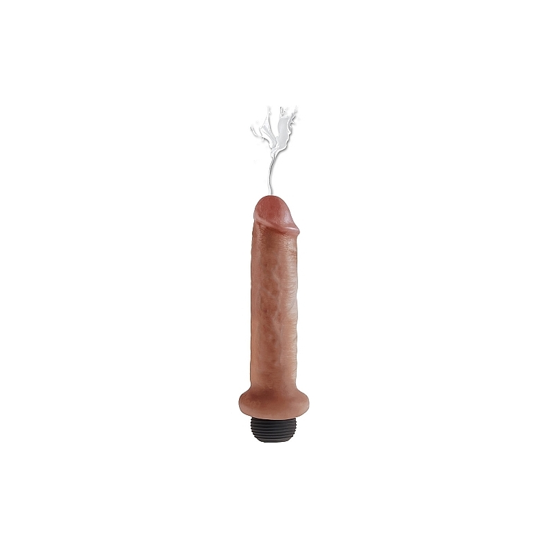 KING COCK PENE EYACULADOR 22CM - MULATO