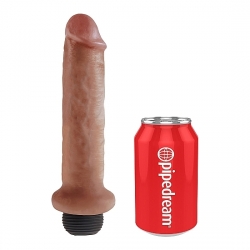 KING COCK PENE EYACULADOR 22CM - MULATO