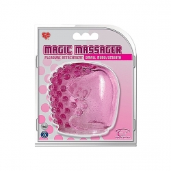 MAGIC MASSAGER PLEASURE ACOPLE CON NUBES SUAVES - ROSA