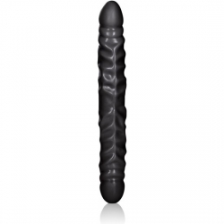 BLACK JACK PENE DOBLE REALÍSTICO 31CM - NEGRO