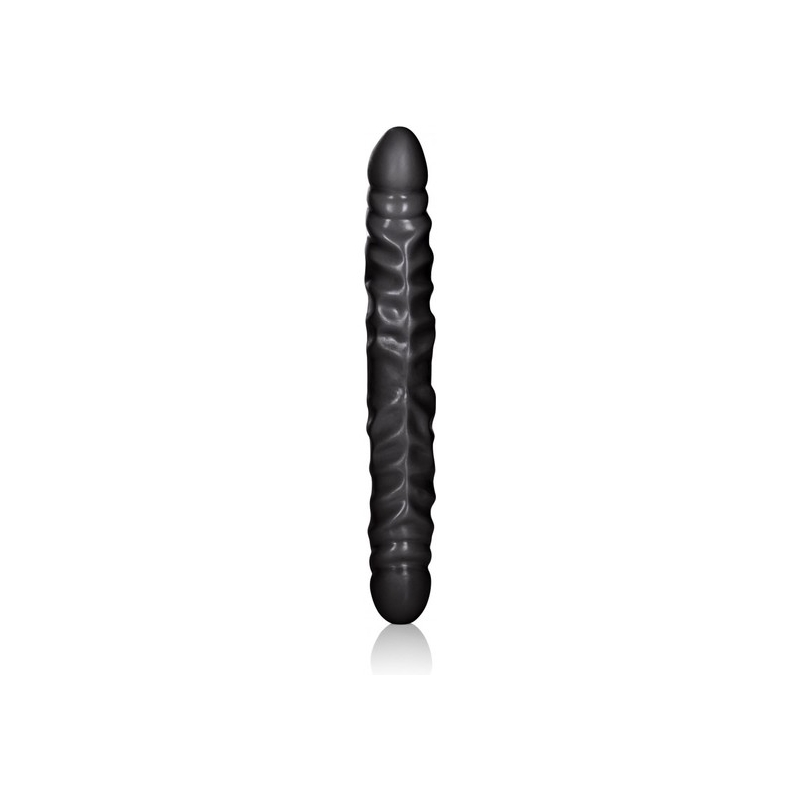 BLACK JACK PENE DOBLE REALÍSTICO 31CM - NEGRO