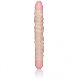 IVORY DUO PENE DOBLE REALÍSTICO 31CM - NEGRO