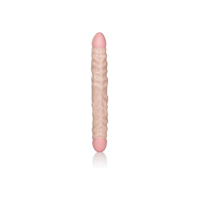 IVORY DUO PENE DOBLE REALÍSTICO 31CM - NEGRO