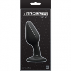 ELEMENTS PLUG 3 12CM - NEGRO