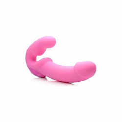 ARNÉS VIBRADOR DE SILICONA SIN SUJECIÓN - ROSA