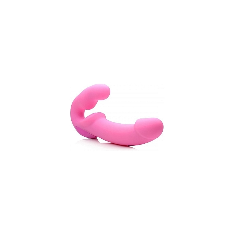 ARNÉS VIBRADOR DE SILICONA SIN SUJECIÓN - ROSA