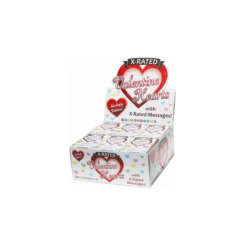 X RATED CARAMELOS CON FORMA DE CORAZÓN - DISPLAY 24UDS