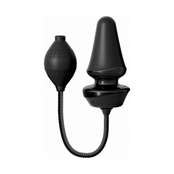 PLUG INFLABLE DE SILICONA - NEGRO