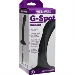 VAC-U-LOCK DILDO SILICONA PUNTO G - NEGRO