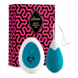 FEELZTOYS - ANNA HUEVO VIBRADOR CONTROL REMOTO - TURQUESA