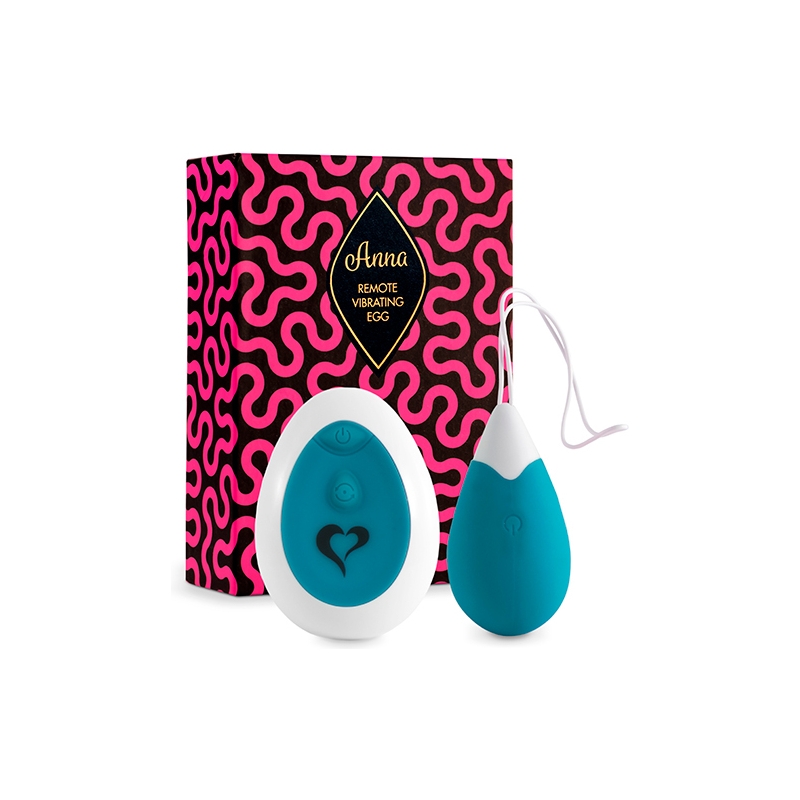 FEELZTOYS - ANNA HUEVO VIBRADOR CONTROL REMOTO - TURQUESA