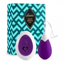 FEELZTOYS - ANNA HUEVO VIBRADOR CONTROL REMOTO - MORADO