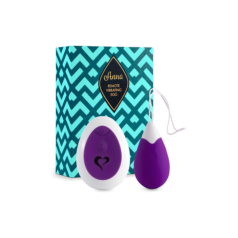 FEELZTOYS - ANNA HUEVO VIBRADOR CONTROL REMOTO - MORADO