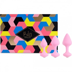 FEELZTOYS - BIBI KIT DE 3 PLUGS SILICONA - ROSA