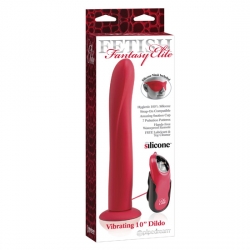 FETISH FANTASY ELITE DILDO VIBRADOR 25 CM ROJO