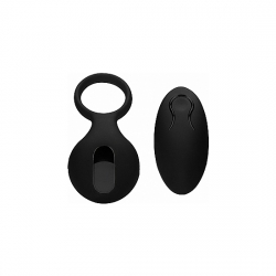 SONO NO.75 ANILLO VIBRADOR CON CONTROL REMOTO - NEGRO