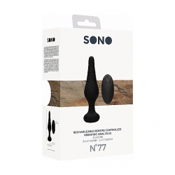 SONO NO. 77 PLUG VIBRADOR CONTROL REMOTO - NEGRO