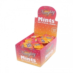 NAUGHTY MINTS DISPLAY CARAMELOS MENTA