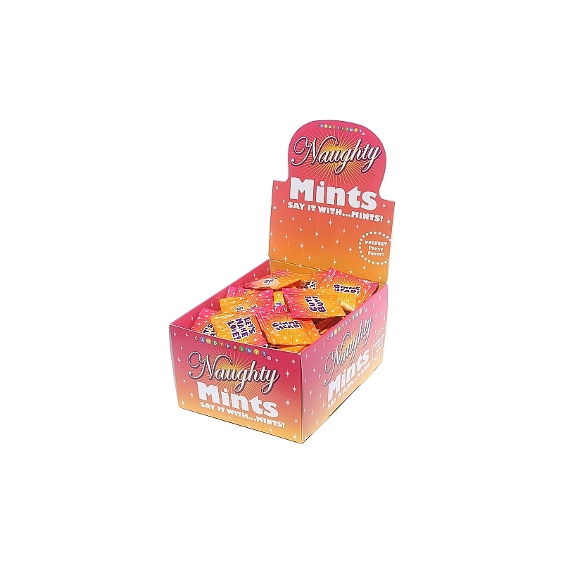 NAUGHTY MINTS DISPLAY CARAMELOS MENTA