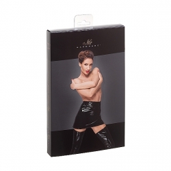 MINI FALDA PVC - NEGRO